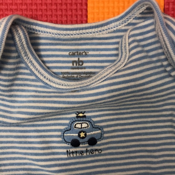Carter’s “little hero” onesie - Picture 2 of 4